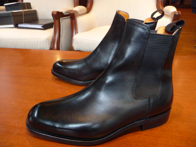 宮城興業サイドゴアブーツ&ベルト&シューツリー 25.0 グレー リーガル 革靴靴/シューズ
